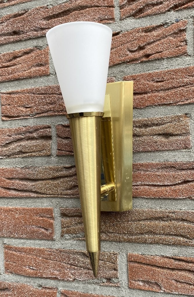 Leuke Vintage Wofi Leuchten Lamp - retro design, Gebruikt, E14 (klein), Ophalen of Verzenden, Wandlamp
