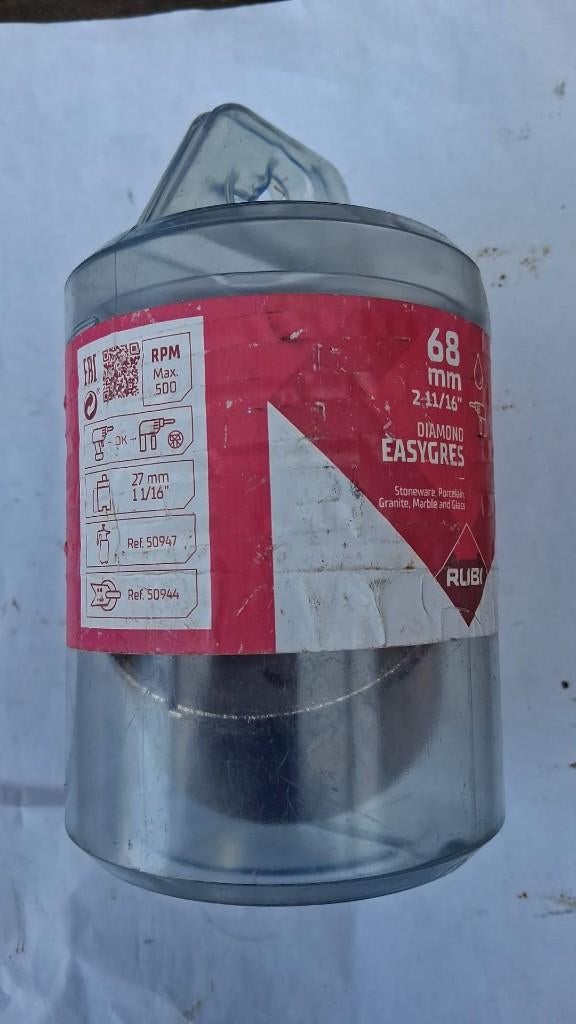 Rubi boor 68 mm diamond easygres, Ophalen of Verzenden, Nieuw, Overige typen