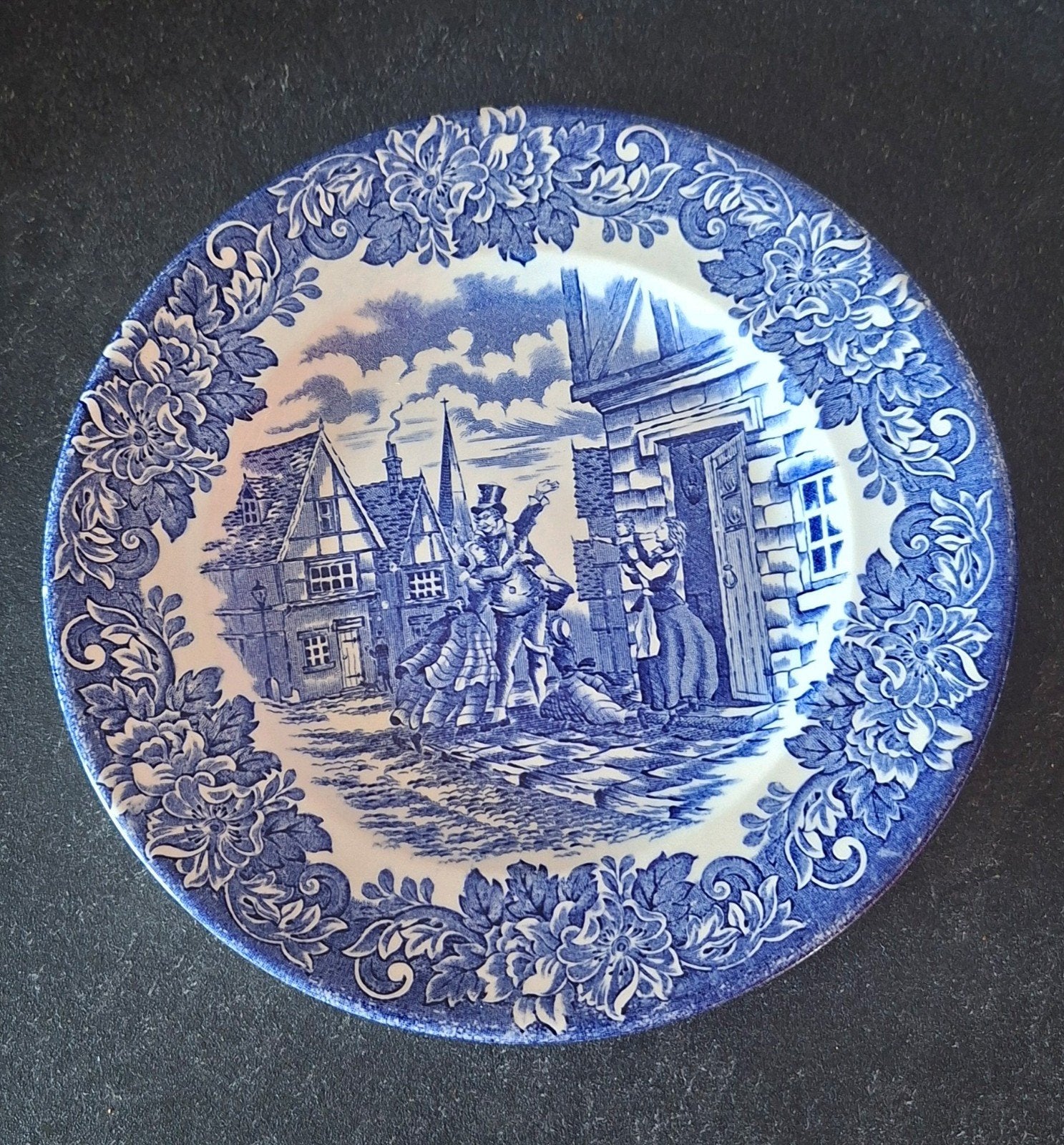 Dickens, Set van 3 antieke Engelse decoratieve borden, Ophalen
