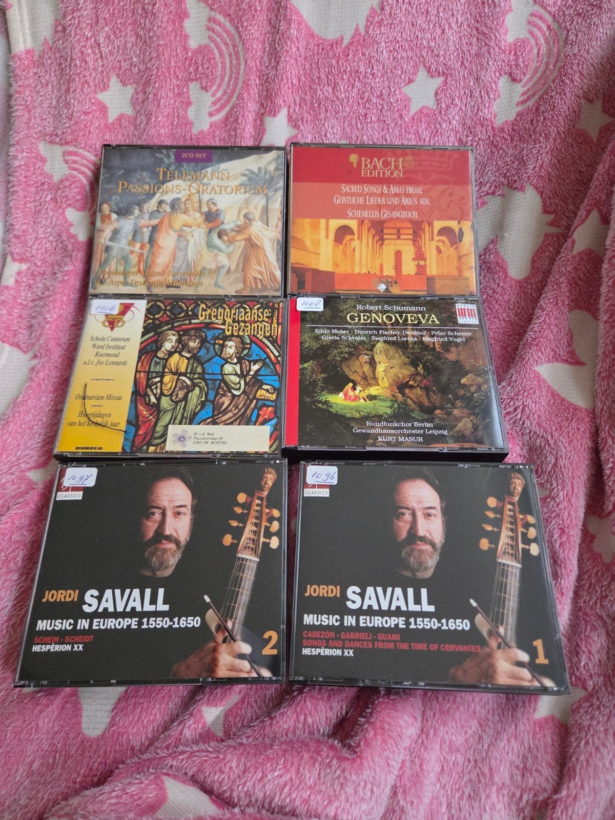 6 Klassieke CD Boxsets: Bach, Telemann, Schumann, Savall, Ophalen of Verzenden