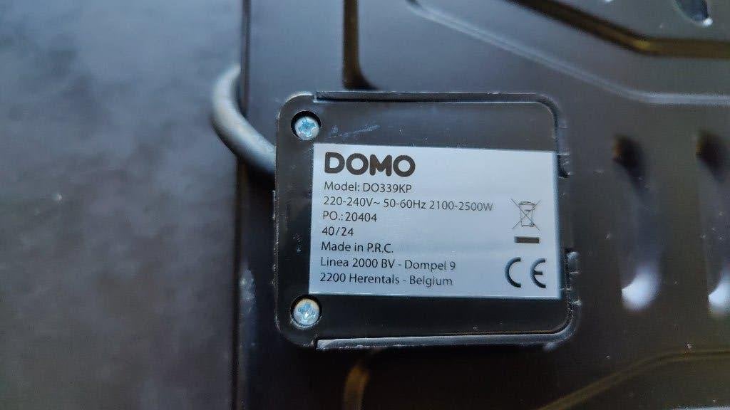 Domo DO339KP keramische kookplaat - 2 pits, Witgoed en Apparatuur, Kookplaten, Gebruikt, Keramisch, 3 kookzones of minder, Ophalen of Verzenden