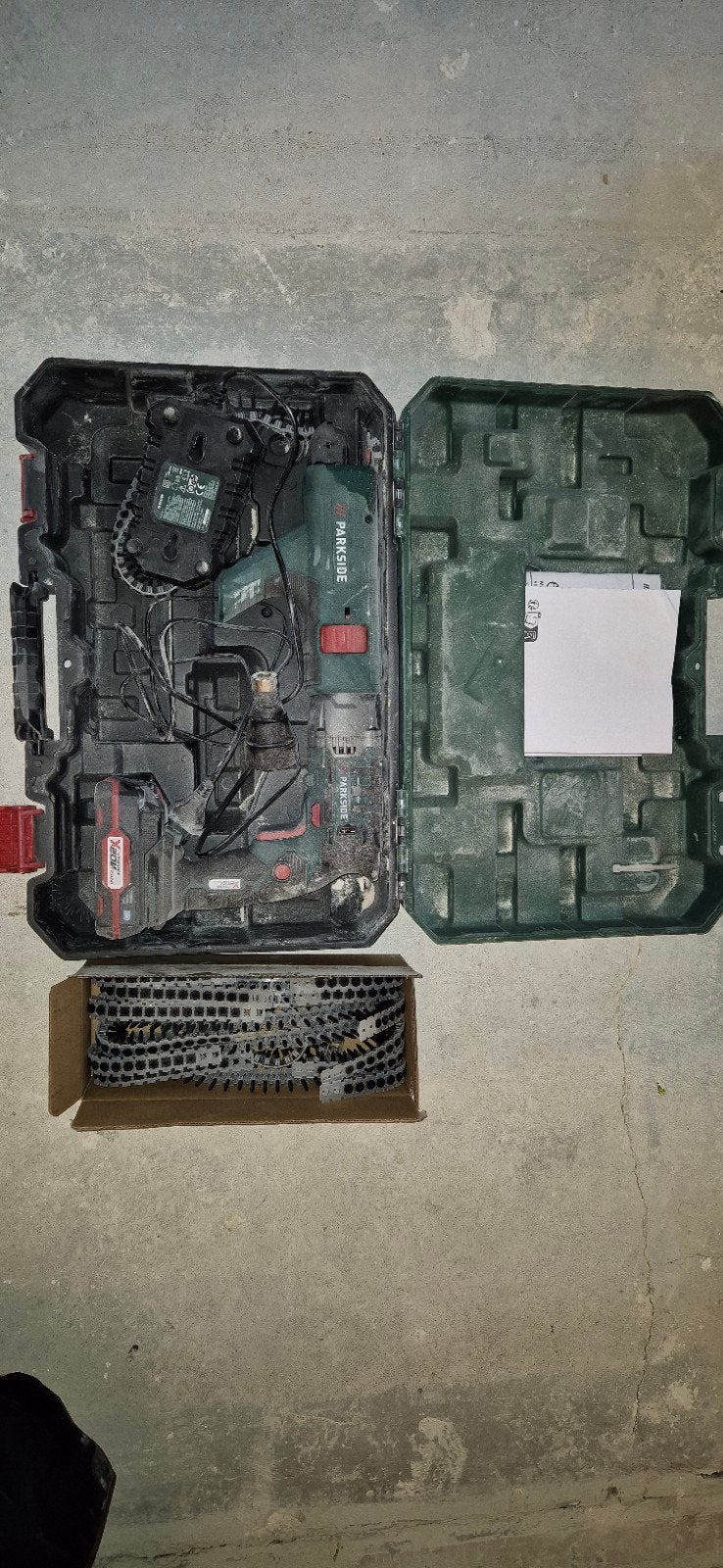 Zgan Parkside Gipsschroefmachine met accu en lader, Doe-het-zelf en Verbouw, Gebruikt, Variabele snelheid, Overige typen, Ophalen of Verzenden