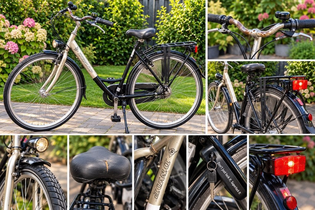 Dames fiets, Fietsen en Brommers, Gebruikt, Versnellingen, Trommelrem, Ophalen