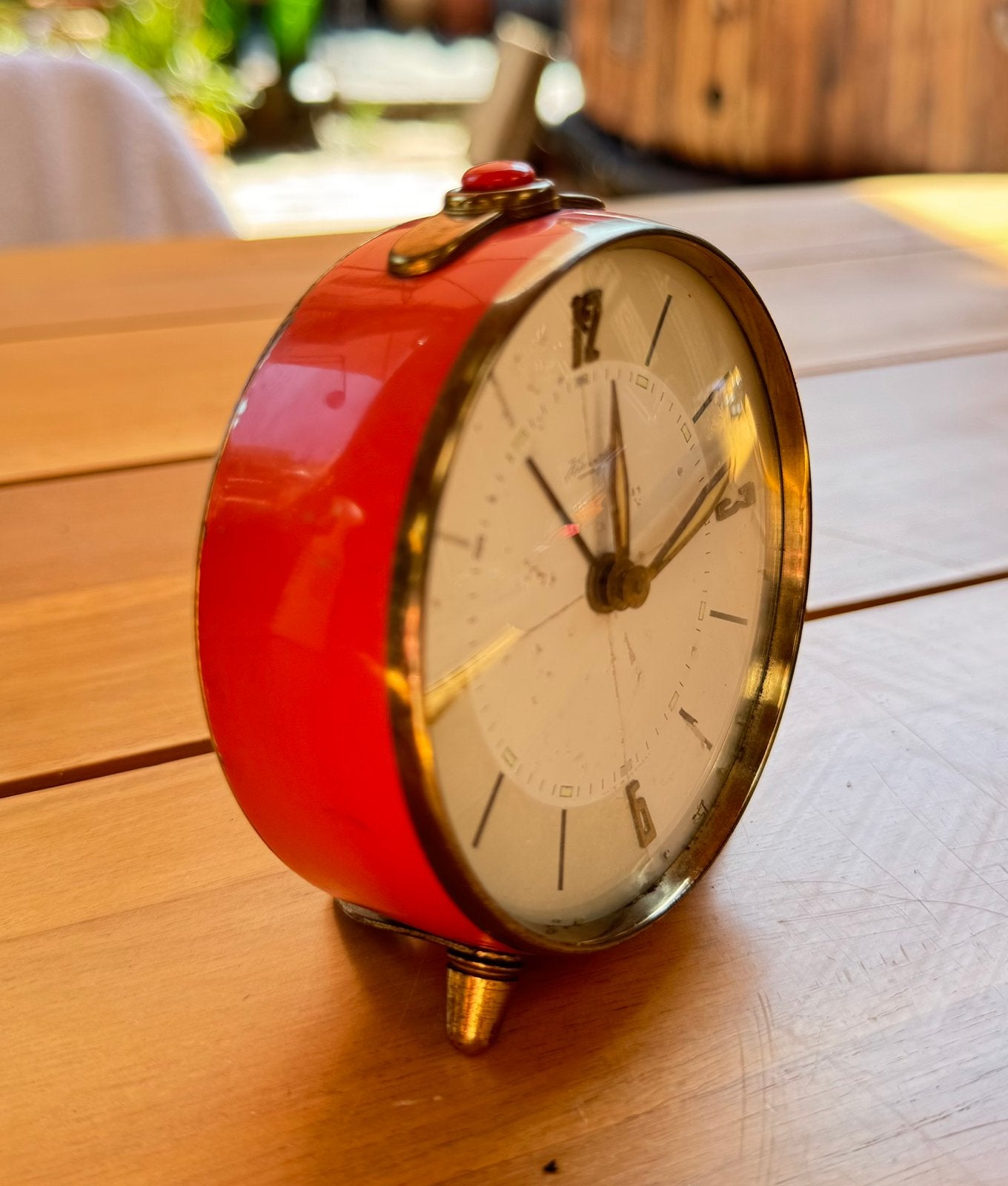 Kienzle klok wekker vintage, Ophalen of Verzenden, Staal, Overige merken, 1930 tot 1960
