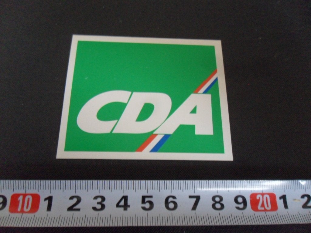 sticker Politiek CDA  BUS416, Ophalen of Verzenden, Zo goed als nieuw