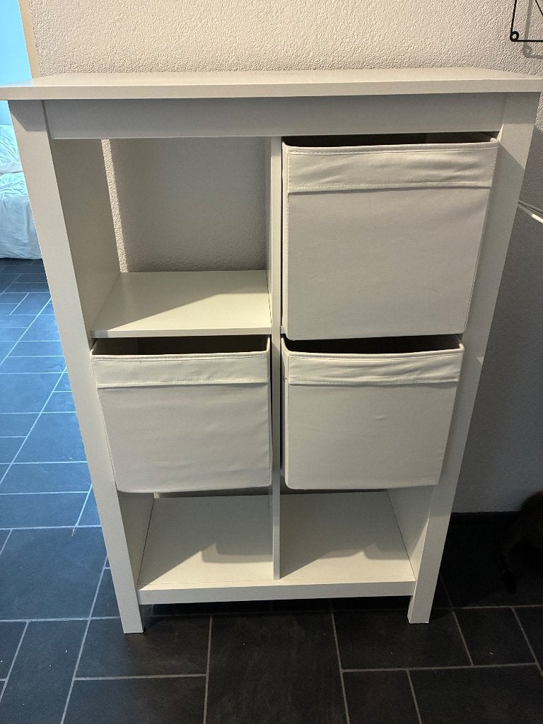 IKEA white open storage unit, 6 compartments, Huis en Inrichting, Kasten | Kledingkasten, Ophalen, Zo goed als nieuw, 25 tot 50 cm
