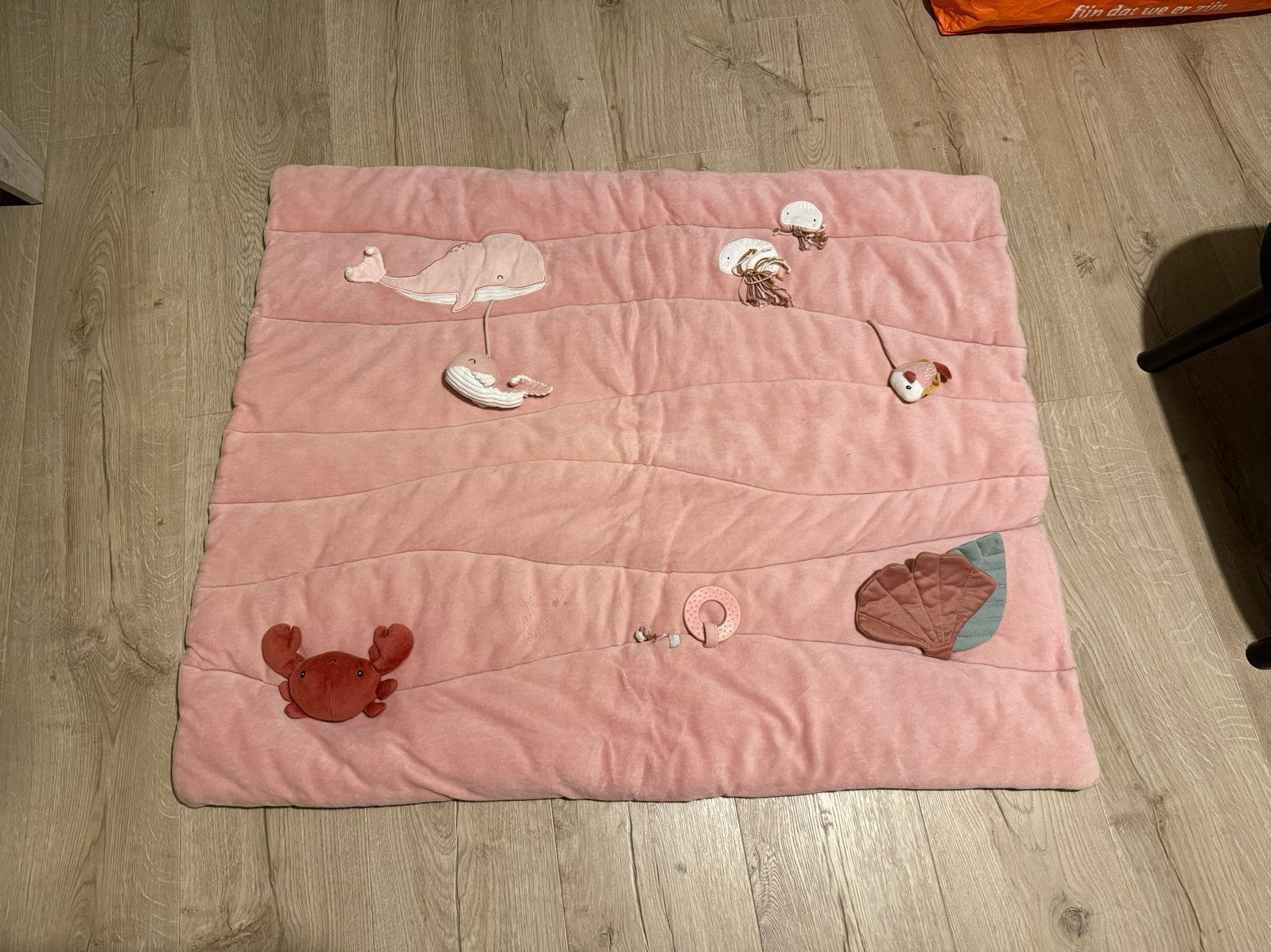Little Dutch Boxkleed Roze met Zeedieren, Ophalen of Verzenden, Gebruikt, Speelkleed