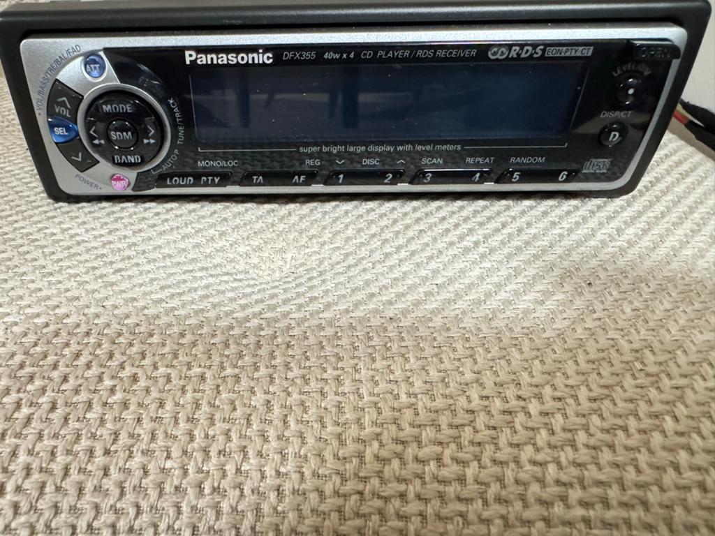 Panasonic DFX355 CD-speler/RDS-ontvanger, Ophalen of Verzenden, Zo goed als nieuw