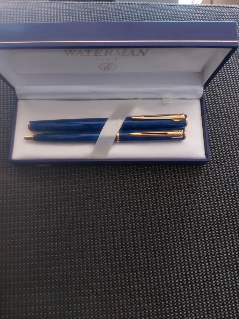Waterman Paris Apostrophe vul- en balpen, Verzamelen, Pennenverzamelingen, Zo goed als nieuw, Vulpen, Waterman, Met doosje, Ophalen of Verzenden