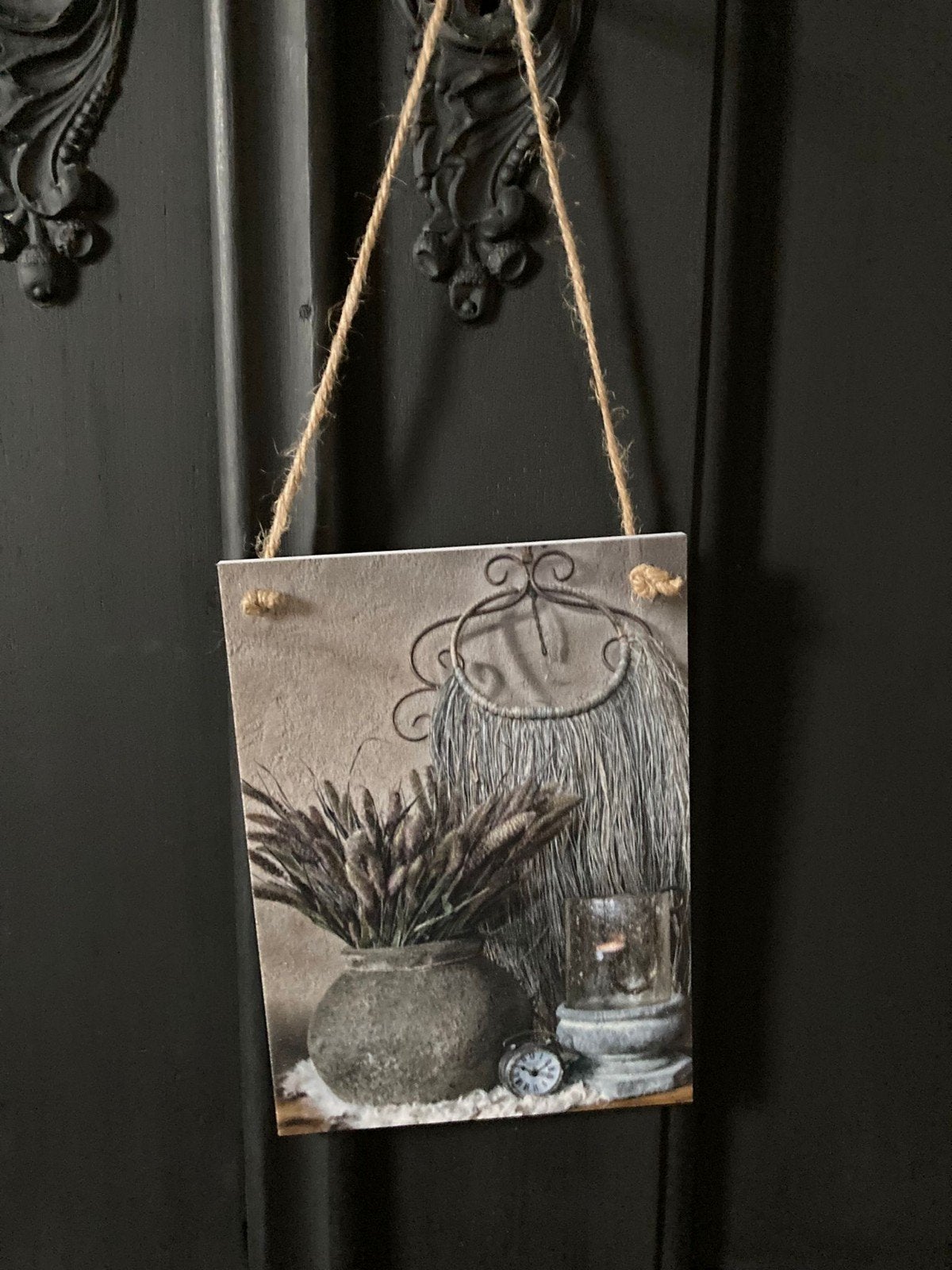 decoratie hang bordje sober,landelijk, Ophalen of Verzenden, X, X, X