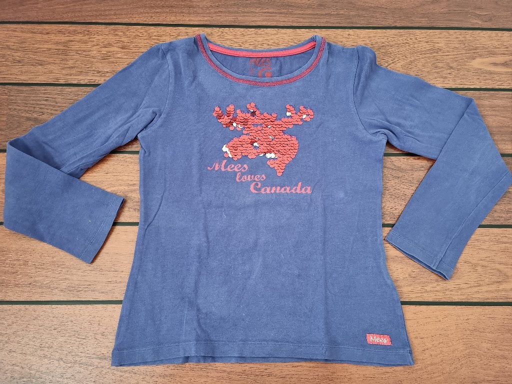 MEES shirt maat 140 ** ERG LEUK SHIRT **, Gebruikt, Meisje, MEES, Ophalen of Verzenden