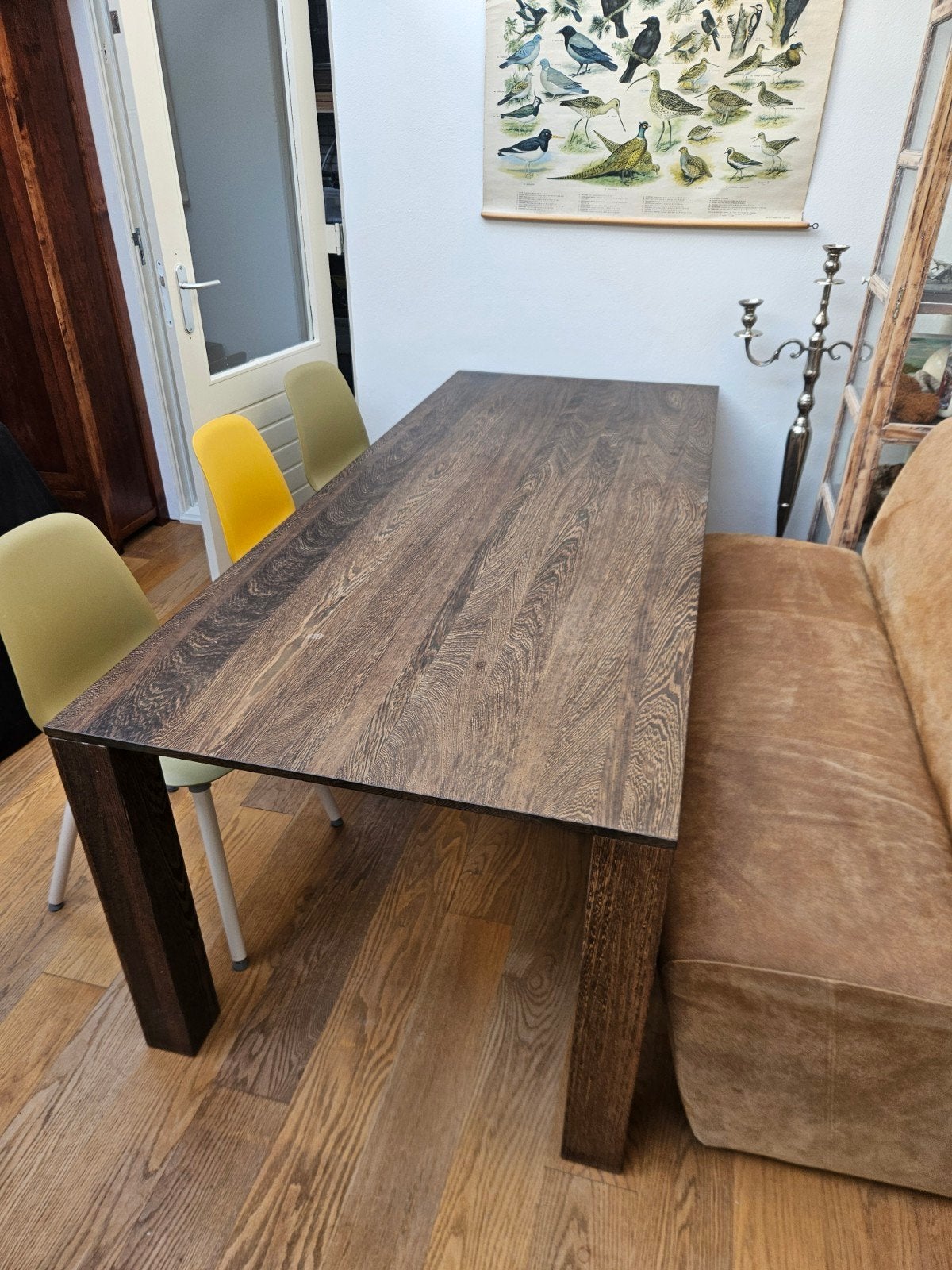 Massief Wenge houten Eettafel, Gebruikt, 200 cm of meer, Vijf personen of meer, Art of Living, Modern, Design