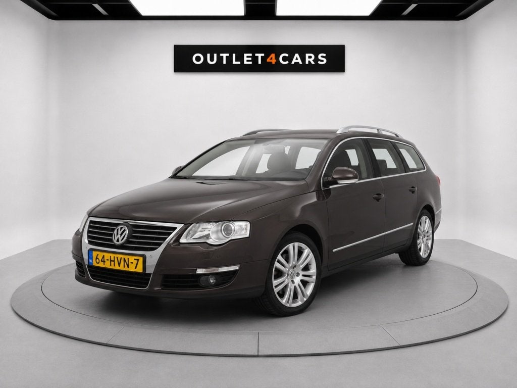 Volkswagen Passat Variant 2.0 TDI Highline (bj 2009), Auto's, Euro 5, Zwart, 4 cilinders, Bruin