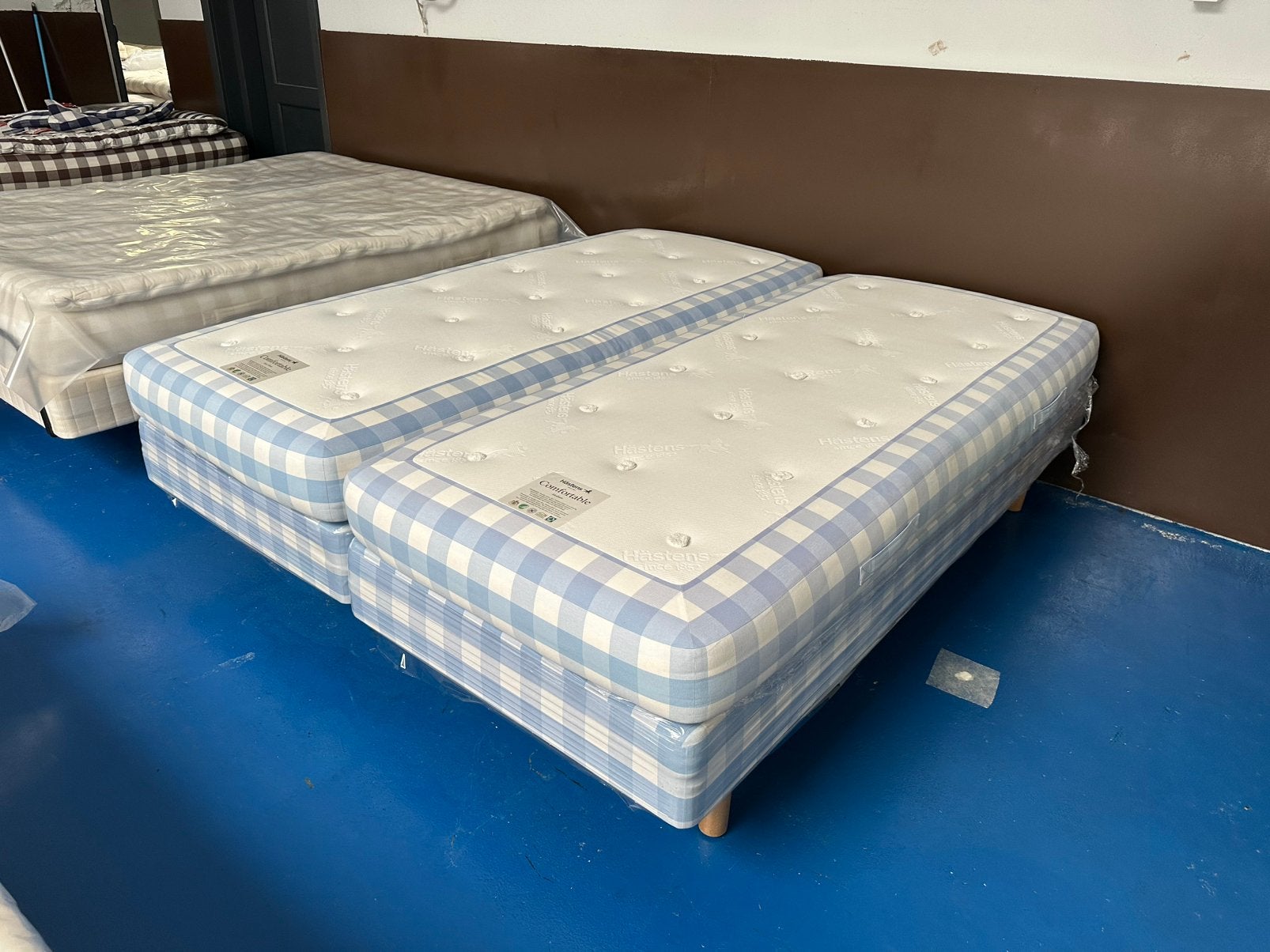 Hastens Boxspring vlak 180x210 cm – Enorme Korting, Ophalen of Verzenden
