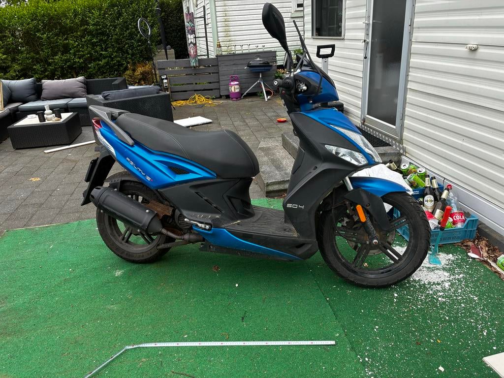 Kymco Agility 2021 - Blauw - 16 inch wielen, Fietsen en Brommers, Scooters | Kymco, Ophalen of Verzenden, Gebruikt, Agility