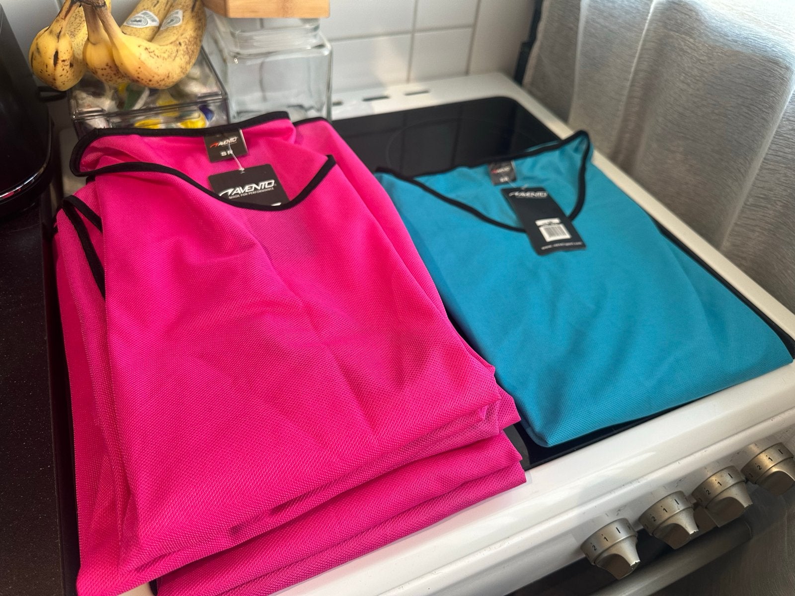 8 nieuwe hesjes (7 roze, 1 blauw) - Te laat met retourneren, Maat XS of kleiner, Ophalen of Verzenden, Nieuw, Overige typen