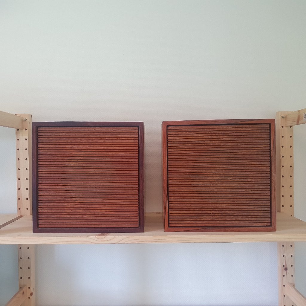 2 vintage Philips type GL 124 boekenplank luidsprekers, Ophalen, Gebruikt, Minder dan 60 watt, Philips