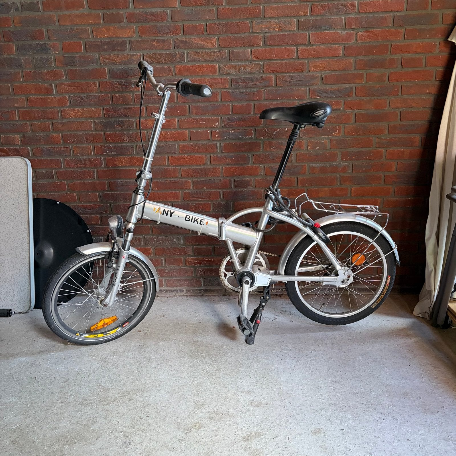 Vouwfiets met 7 versnellingen en verende zadelpen, Fietsen en Brommers, Fietsen | Vouwfietsen, Gebruikt, Versnellingen, Ophalen