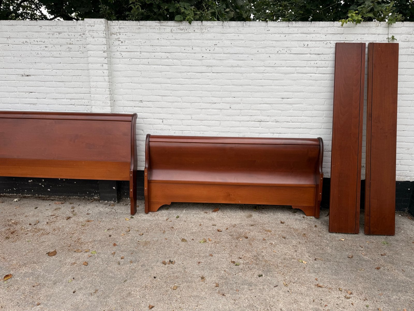Sleebed houten bedframe - Slaapkamer meubilair, Antiek en Kunst, Ophalen