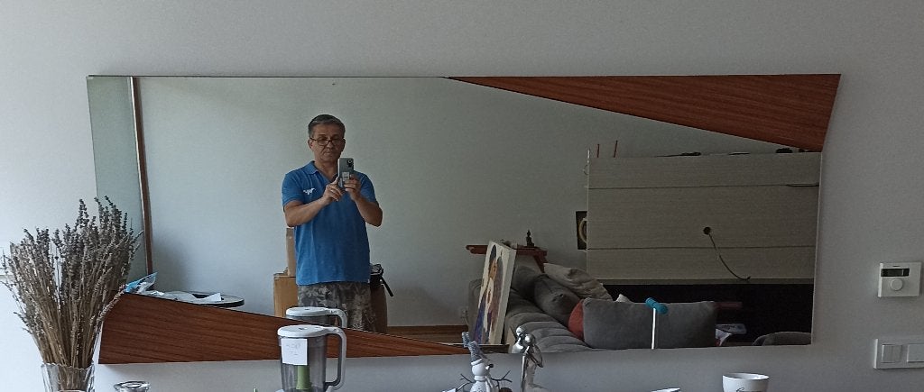 mirror, Huis en Inrichting, Woonaccessoires | Spiegels, Ophalen, Nieuw, 125 cm of meer, Minder dan 100 cm