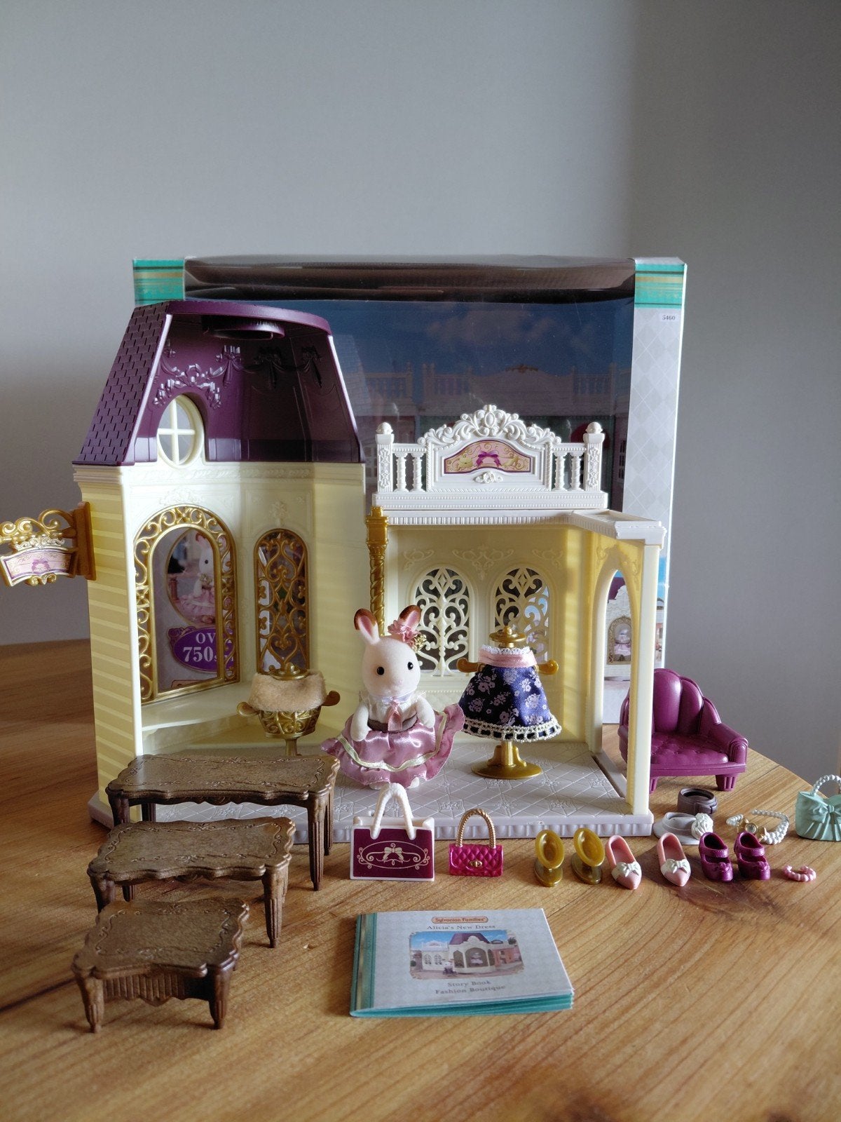 Sylvanian families fashion boetiek/doos/5460 compleet, Ophalen of Verzenden, Zo goed als nieuw, Poppenhuis