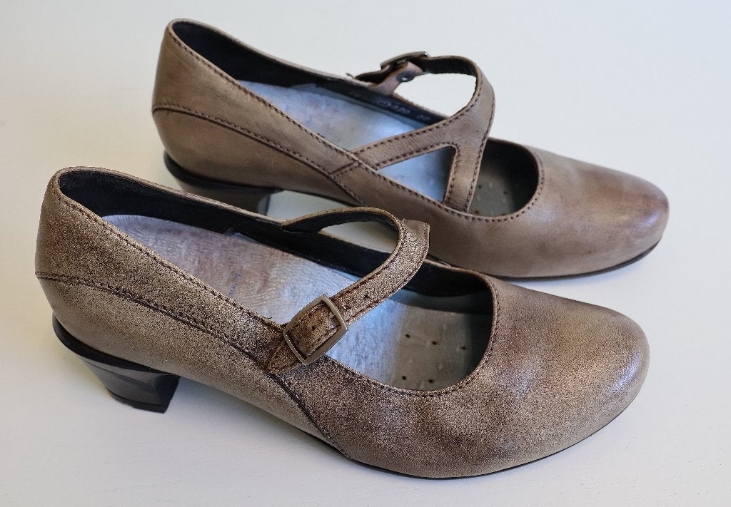 Bruine/Taupe Wolky Pumps maat 39, Bruin, Ophalen of Verzenden, Zo goed als nieuw, Wolky