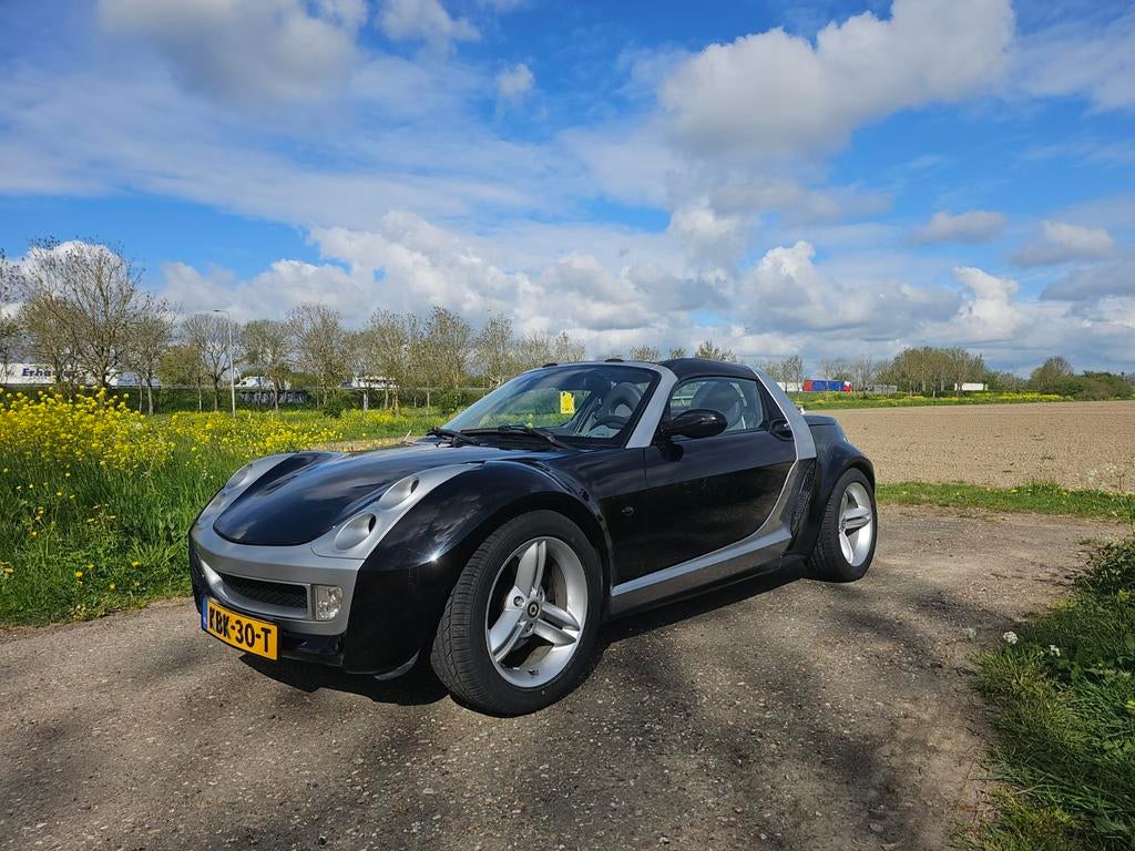 Smart roadster top staat! 70dkm! in prijs verlaagd !, Auto's, Smart, Automaat, Achterwielaandrijving, Zwart, Zwart