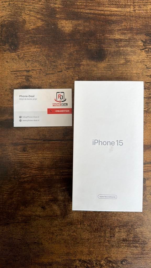 iPhone 15 128 gb black factuur + Garantie, Telecommunicatie, Mobiele telefoons | Apple iPhone, IPhone 15, Apple, Zwart, Nieuw