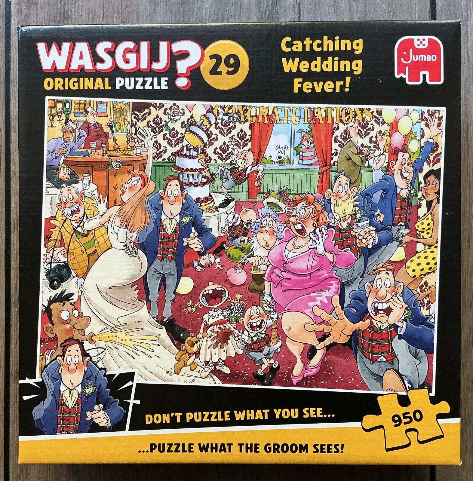 Wasgij Original 29: Catching Wedding Fever! 950 stukjes, Ophalen, 500 t/m 1500 stukjes, Gebruikt, Legpuzzel