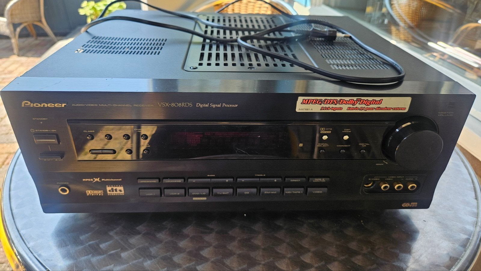 PIONEER TYPE VSX 808RDS LEES BESCHRIJVING, Gebruikt, 70 watt of meer, Ophalen of Verzenden, Pioneer