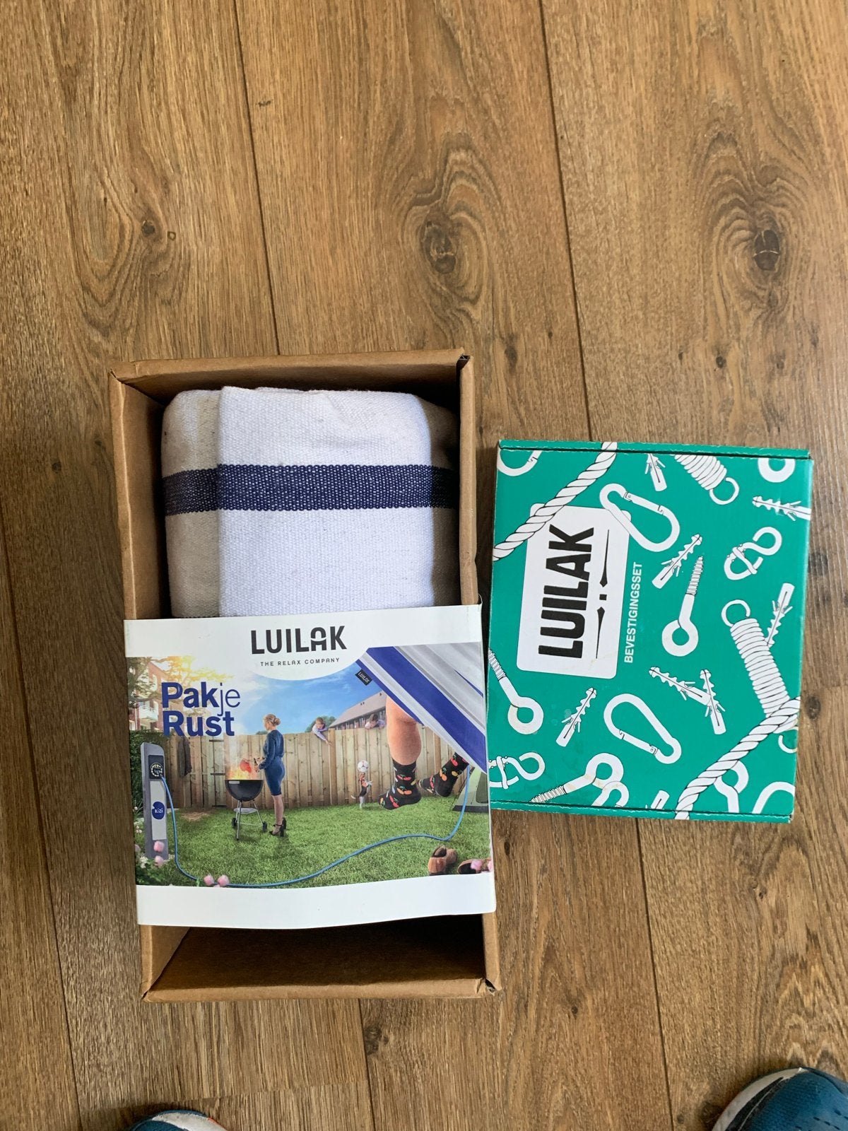 Luilak Hangmat met Bevestigingsset - Nieuw in Doos, Ophalen of Verzenden, Nieuw, Eenpersoons, Binnen