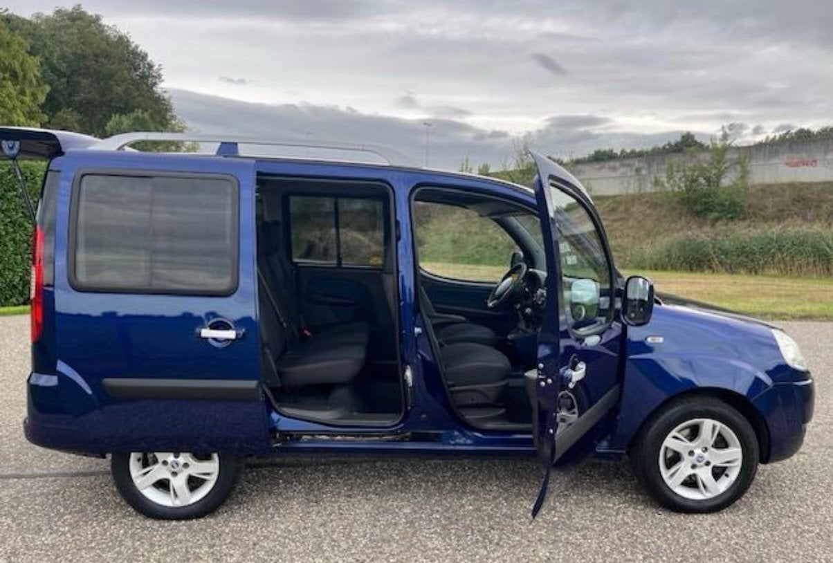Fiat Doblo 1.4 2008 Tweede eigenaar Netjes, Voorwielaandrijving, Stof, Doblo, Blauw