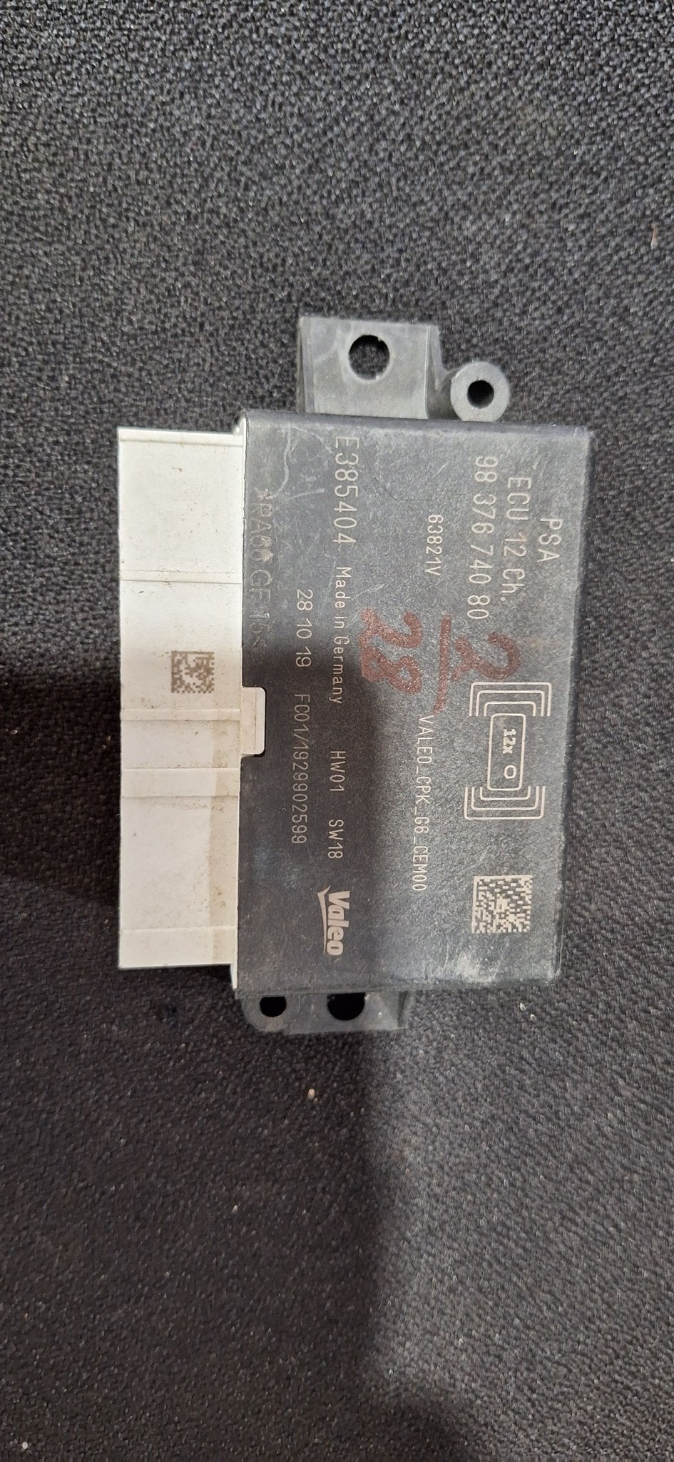 Originele PDC Parkeersensor Module Peugeot 208 3008 Citroen, Gebruikt, -, -, Ophalen of Verzenden