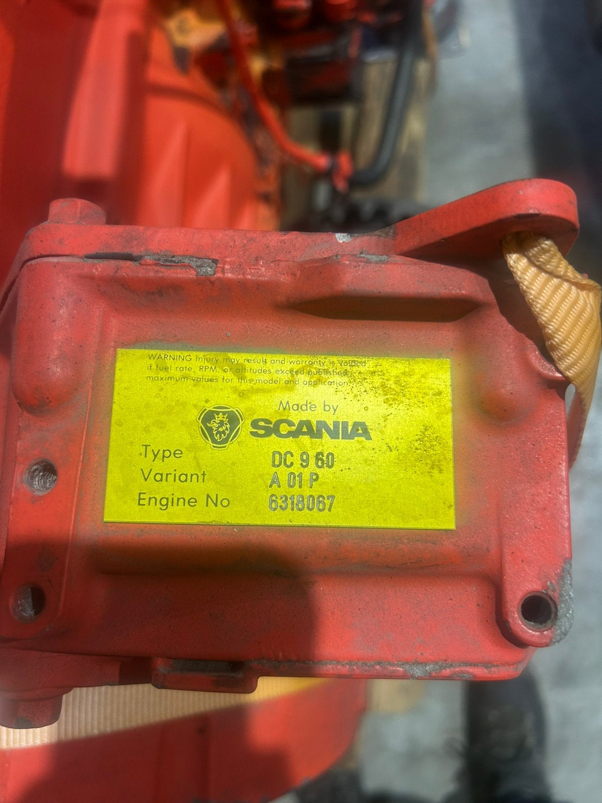 Scania DC9 60, Ophalen