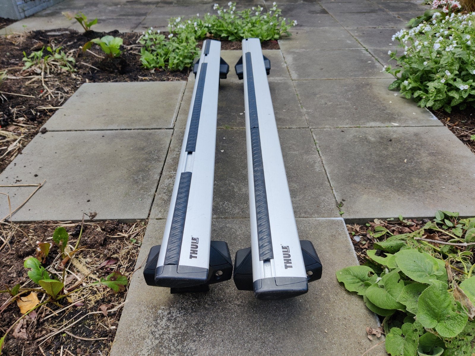 Thule wingbar incl voetenset, Ophalen, Gebruikt