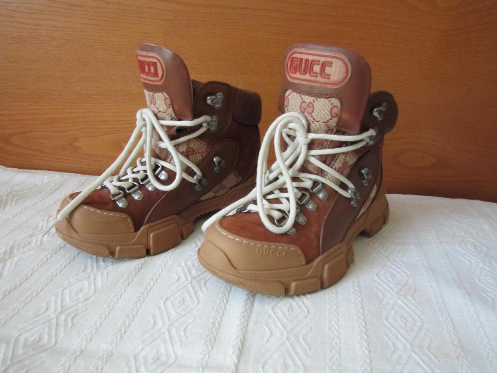 Gucci stoere leuke schoenen! maat 37, Bruin, Verzenden, Lage of Enkellaarzen, Gucci