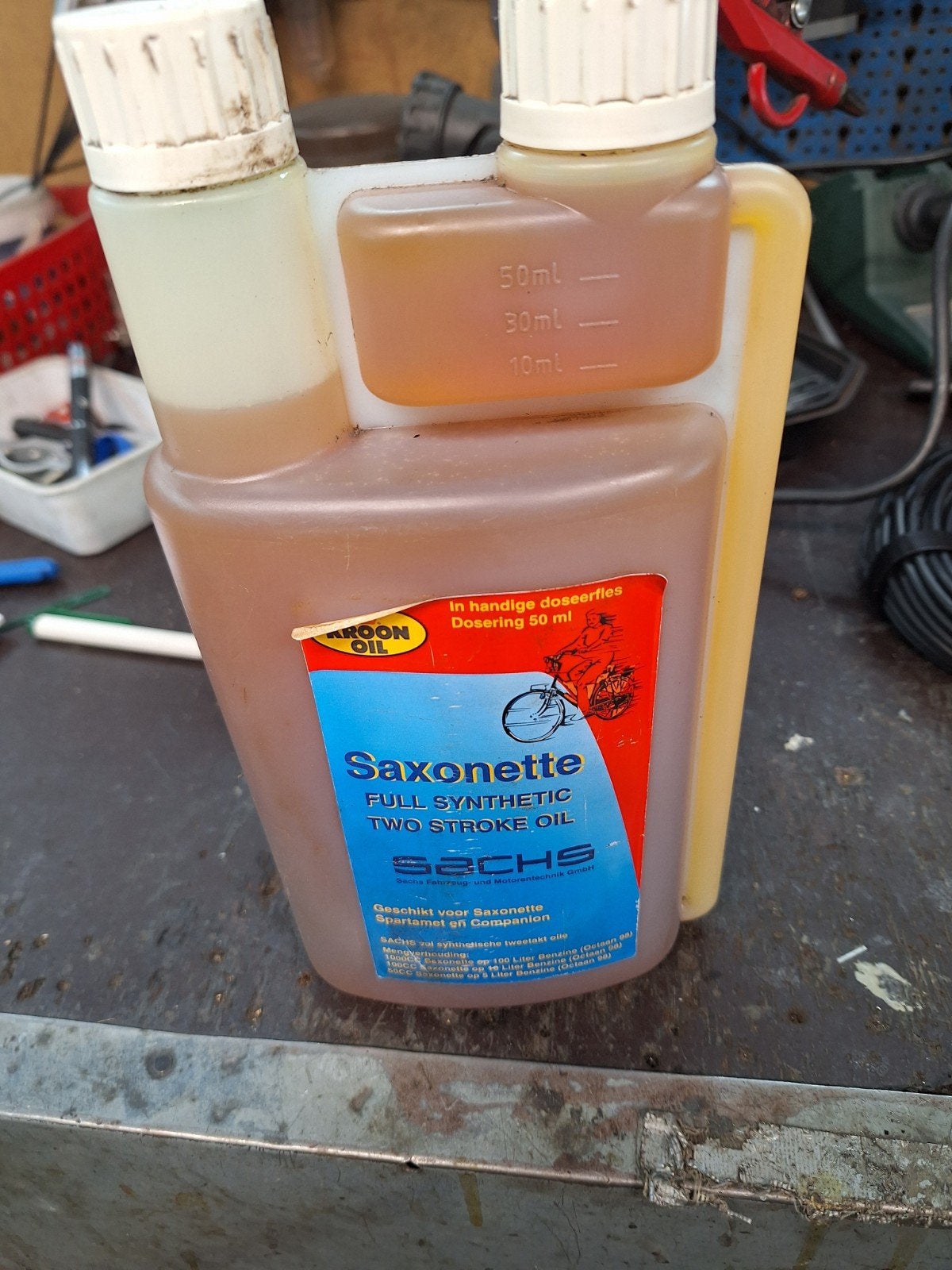Saxonette Vol Synthetische Tweetaktolie 1L, Fietsen en Brommers, Brommeronderdelen | Algemeen, Ophalen of Verzenden, Nieuw, Overige typen