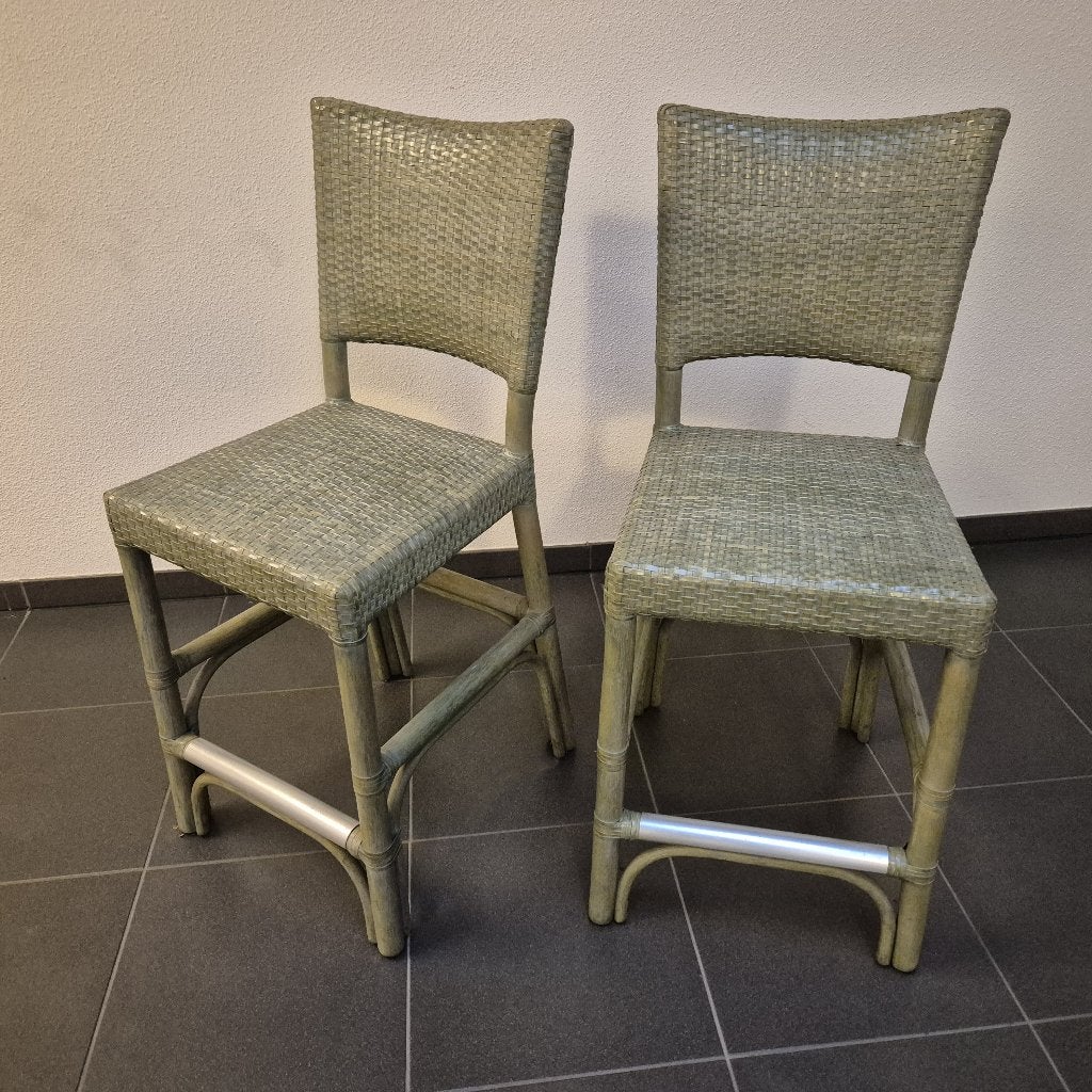 Gasparucci Italo Bamboo Barzetels - Designmeubel, Ophalen, Met voetsteun, Zo goed als nieuw, 90 cm of meer
