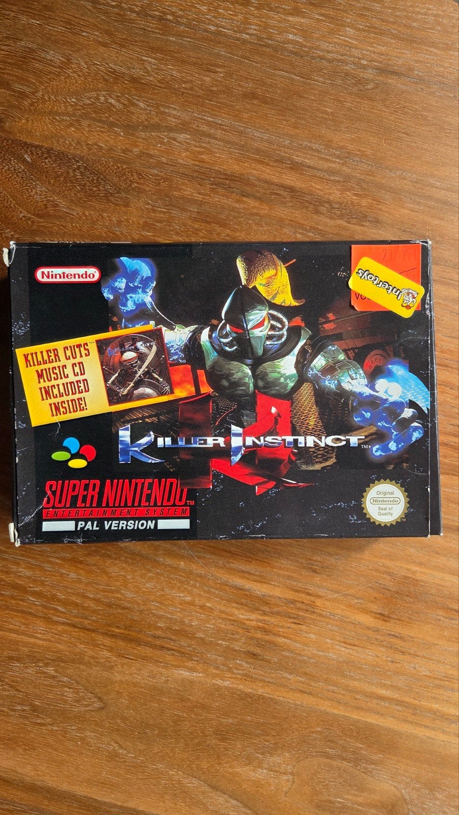 Killer Instinct SNES PAL - game + box, Gebruikt, Vechten, 2 spelers, Eén computer