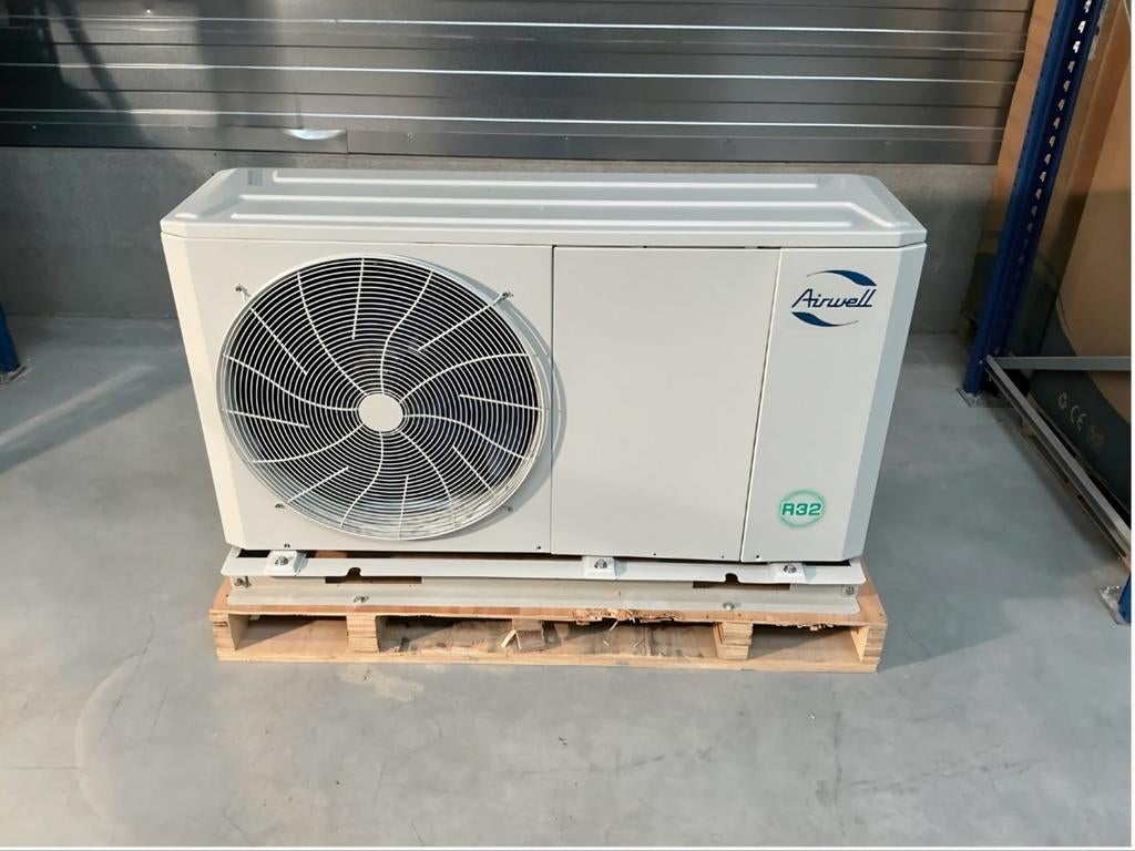 Airwell AW‑WHPMA04‑H91 – Werkende warmtepomp 4,2 kW, Witgoed en Apparatuur, Airco's, Ophalen, Wandairco, 100 m³ of groter, 3 snelheden of meer