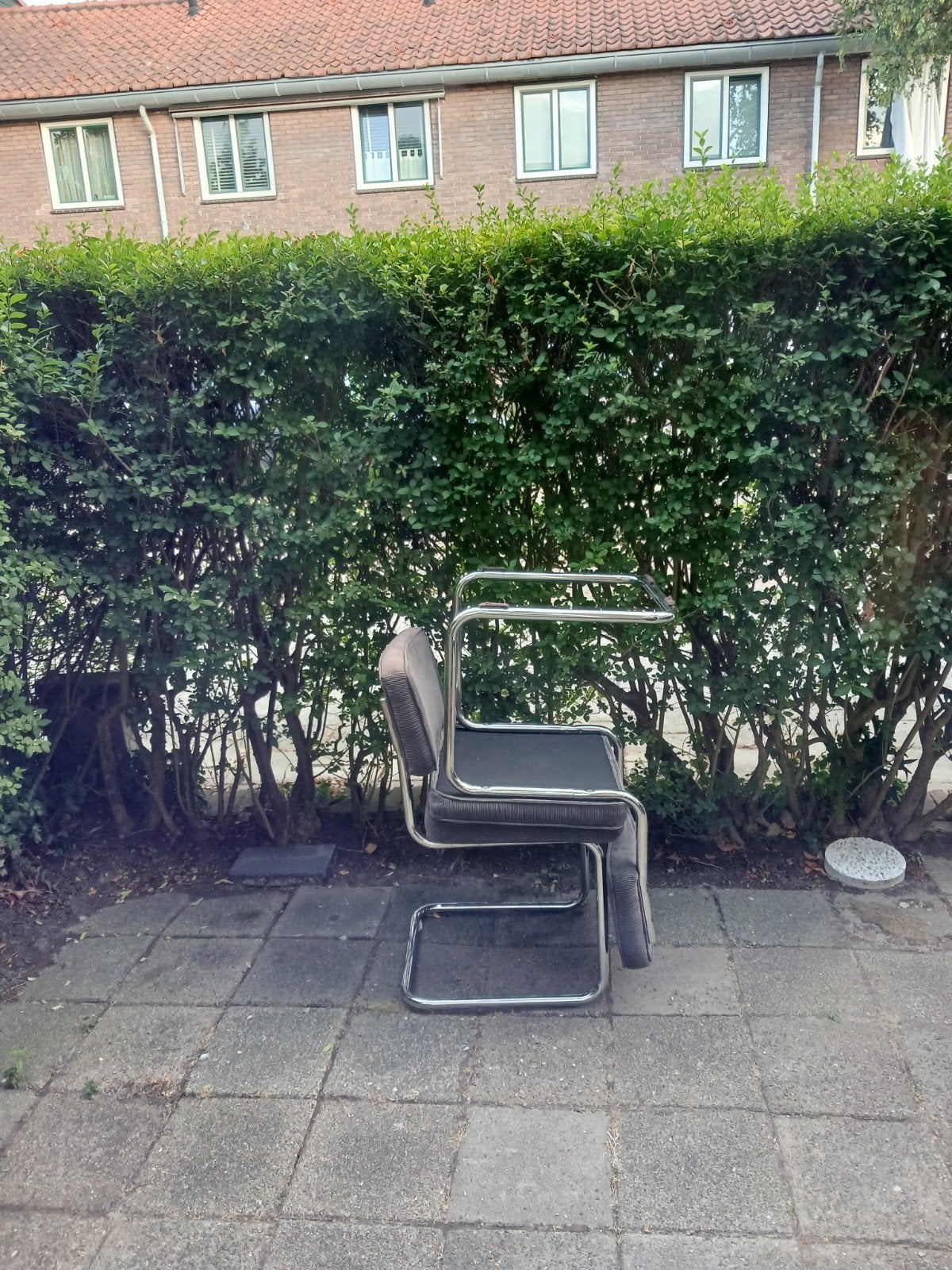 2 gratis buisframe stoelen, Ophalen, Gebruikt, Twee