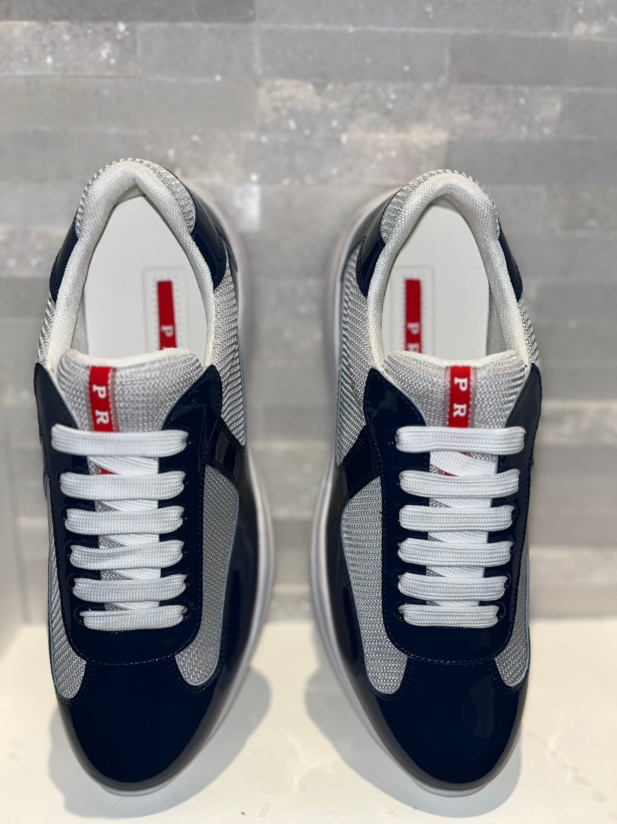 Prada american cups navi blue, Ophalen of Verzenden, Nieuw, Blauw
