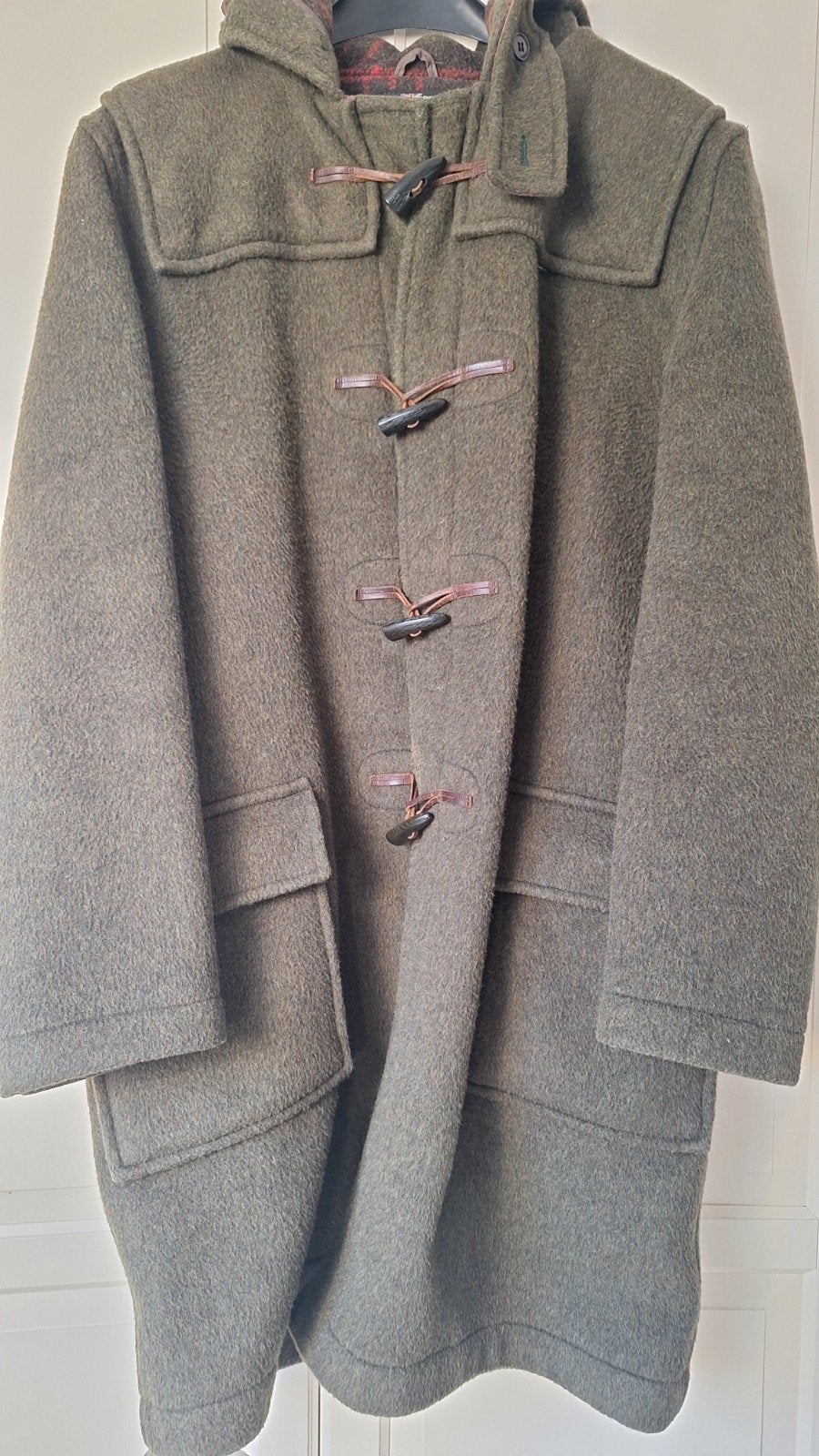 Gloverall vintage Duffle coat England houtje touwtje jas, Maat 56/58 (XL), Ophalen of Verzenden, Gloverall, Gedragen