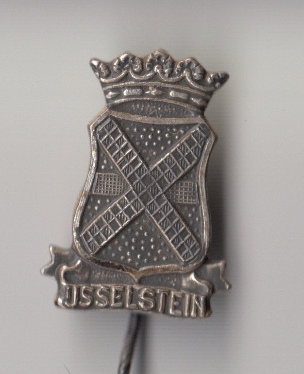IJsselstein Stadswapen speldje, Gebruikt, Niet vindbaar, Niet vindbaar, Speldje of Pin