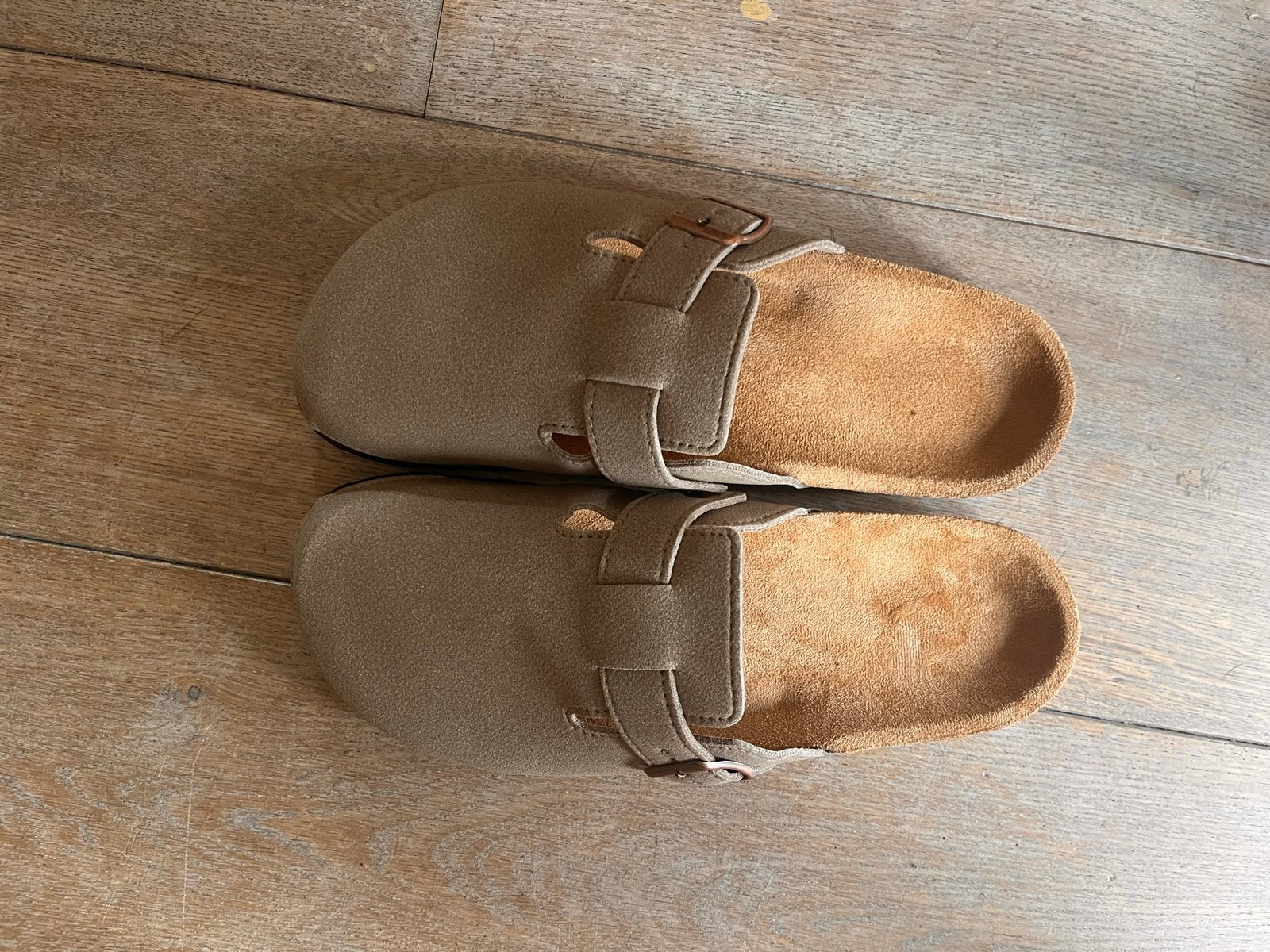 Nep Birkenstock klompen maat 42/43, Slippers, Beige, Nieuw, Ophalen of Verzenden