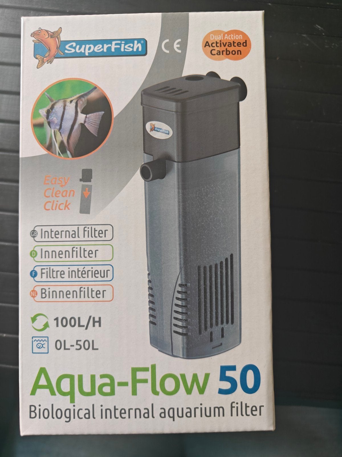 SuperFish - Aqua-flow 50 filter aquariumpomp nieuw!, Dieren en Toebehoren, Ophalen of Verzenden, Nieuw