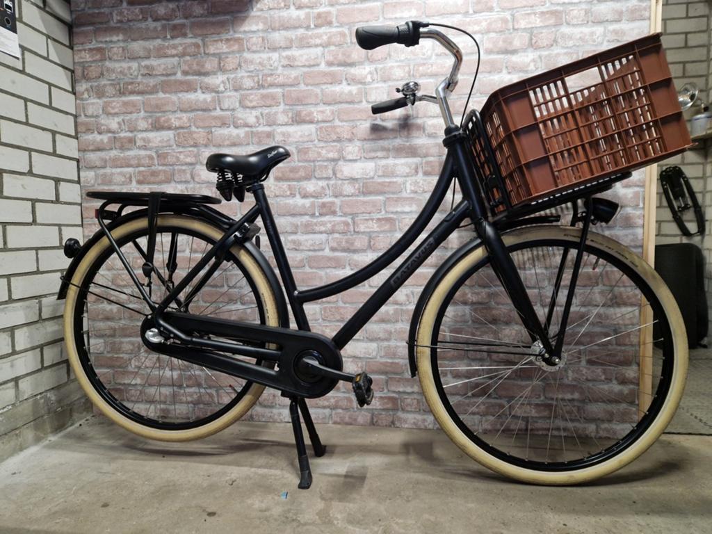 Batavus Packd Damesfiets met mand - Zo goed als nieuw, Fietsen en Brommers, Fietsen | Dames | Damesfietsen, Terugtraprem, 53 tot 56 cm