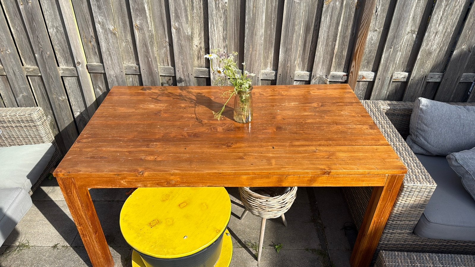 Gratis tafel, Huis en Inrichting, Tafels | Eettafels, Ophalen, Gebruikt, 50 tot 100 cm, 150 tot 200 cm