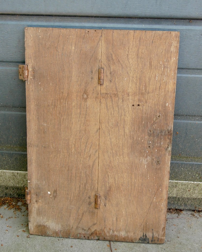 3 kasteel raamluikjes - oude houten antieke raam luik frames, Gebruikt, Raamkozijn, Hout, Ophalen