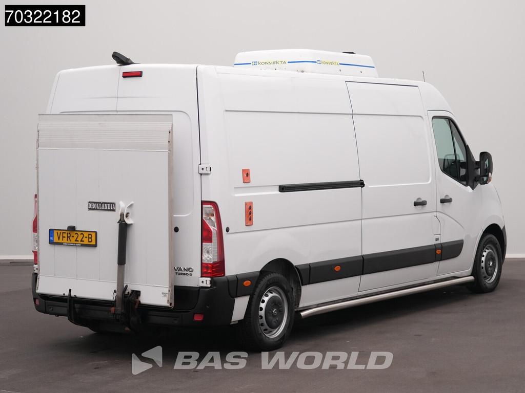 Opel Movano 140PK 500kg D'Hollandia Laadklep Koelwagen L3H2, Auto's, Bestelauto's, Parkeersensor, Stof, Gebruikt, Euro 6